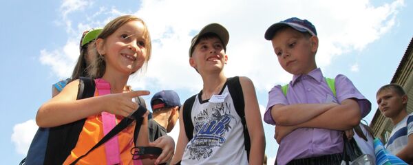 Открытие летнего лагеря для детей - Sputnik Беларусь