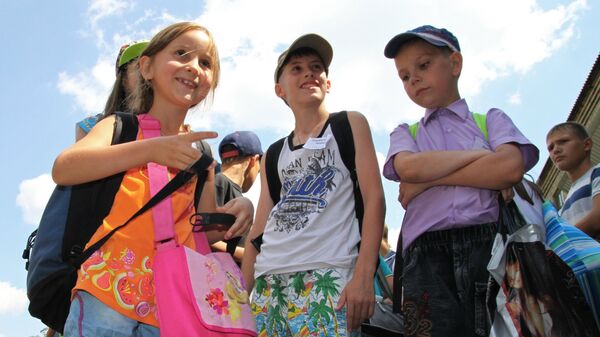 Открытие летнего лагеря для детей - Sputnik Беларусь