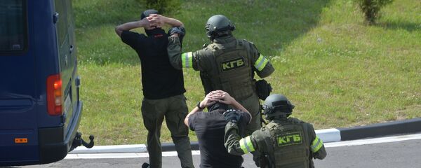 Задержание условных террористов сотрудниками КГБ - Sputnik Беларусь