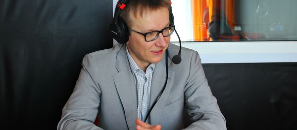 Вячеслав Ярошевич в студии радио Sputnik Беларусь - Sputnik Беларусь