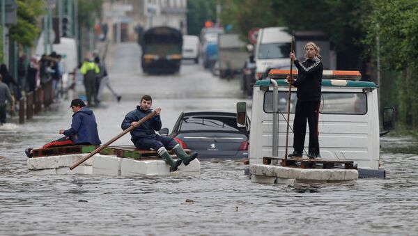 Наводнение в Париже - Sputnik Беларусь