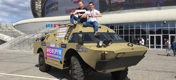Переоборудованная БРДМ московского блогера Тимофея Васильева - Sputnik Беларусь