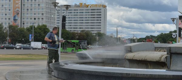 Генеральная уборка Минска к Форуму Регионов - Sputnik Беларусь