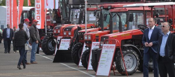 Трактора производства МТЗ на выставке Белагро - Sputnik Беларусь