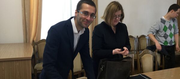 Фотограф Мотолько в Верховном суде Фотограф Мотолько в Верховном суде - Sputnik Беларусь