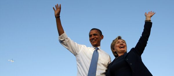 Президент США Барак Обама и бывший госсекретарь Хиллари Клинтон - Sputnik Беларусь