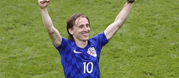 Игрок сборной Хорватии Лука Модрич Игрок сборной Хорватии Лука Модрич - Sputnik Беларусь