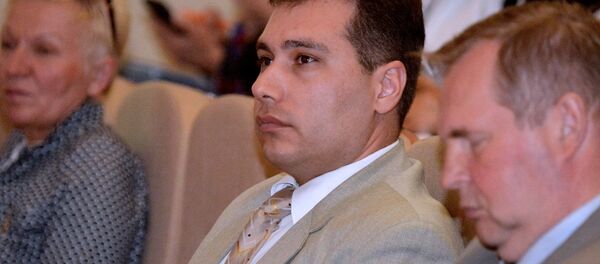 Директор департамента по предпринимательству Петр Арушаньянц на форуме - Sputnik Беларусь