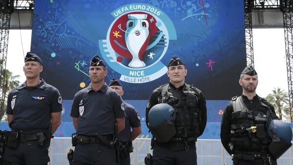 Французские полицейские на Евро-2016 - Sputnik Беларусь