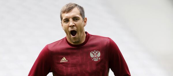 Игрок сборной России по футболу Артем Дзюба - Sputnik Беларусь