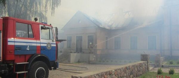 Пожар в деревне Радзивилки - Sputnik Беларусь