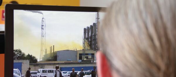 Задымление над цехом Гродно Азота - Sputnik Беларусь