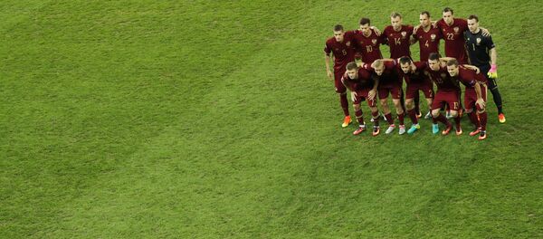 Сборная России перед матчем - Sputnik Беларусь