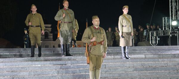 Рэканструкцыя ў Брэсцкай крэпасці 22 чэрвеня Рэканструкцыя ў Брэсцкай крэпасці 22 чэрвеня - Sputnik Беларусь