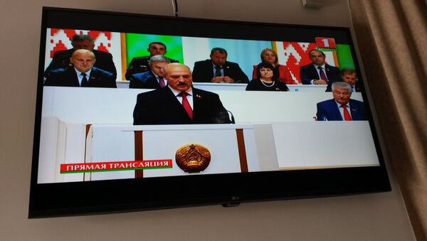 Александр Лукашенко на Пятом всебелорусском собрании - Sputnik Беларусь