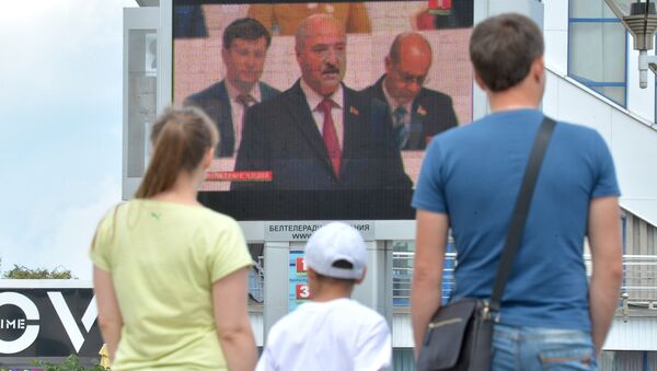 Трансляция выступления президента Беларуси на Всебелорусском народном собрании - Sputnik Беларусь