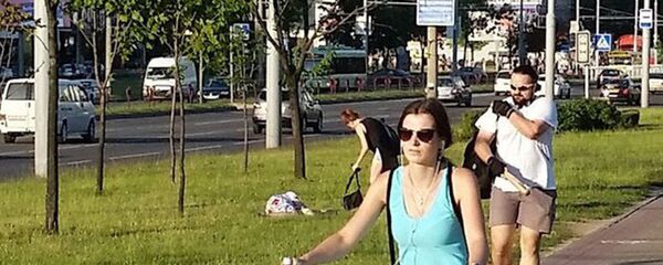 Велосипедист, избивший битой прохожего - Sputnik Беларусь