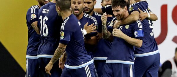 Футболисты сборной Аргентины - Sputnik Беларусь