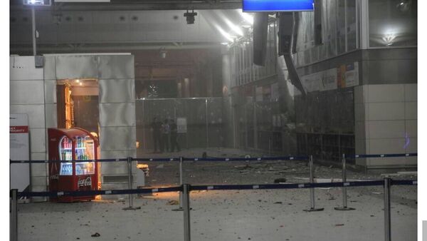Место взрыва в аэропорту в Стамбуле - Sputnik Беларусь