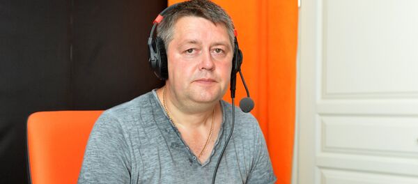 Палітолаг Сяргей Палагін у студыі  Sputnik Беларусь - Sputnik Беларусь