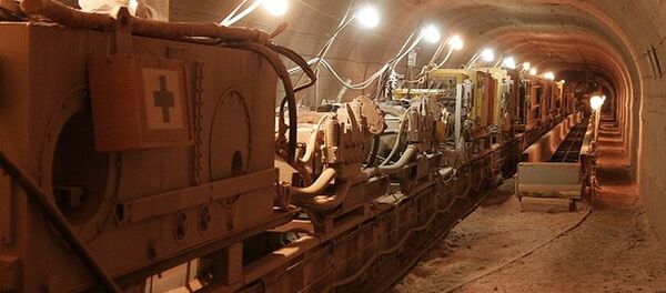 В шахте Беларуськалия В шахте Беларуськалия - Sputnik Беларусь