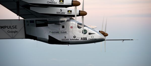Solar Impuls 2 в полете. Архивное фото Solar Impuls 2 в полете. Архивное фото - Sputnik Беларусь
