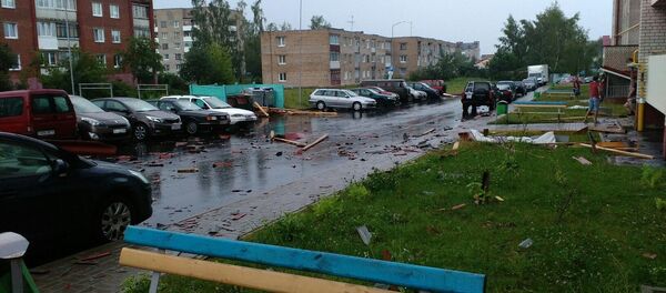 Дзержинск после непогоды 12 июля - Sputnik Беларусь