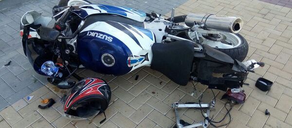 Мотоцикл, который попал в ДТП в Пинске - Sputnik Беларусь