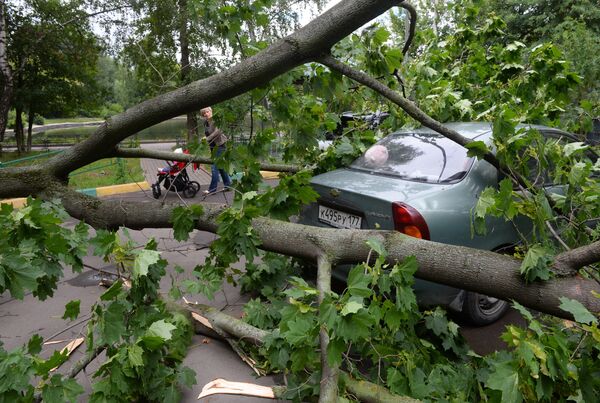 Последствия урагана в Москве Последствия урагана в Москве - Sputnik Беларусь