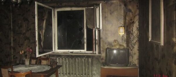 Пожар в доме в Островце - Sputnik Беларусь