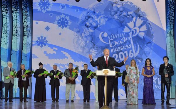 Александр Лукашенко выступил на открытии Славянского базара - он это делает каждый год. - Sputnik Беларусь