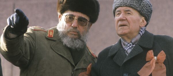 Андрей Андреевич Громыко и Фидель Кастро Андрей Андреевич Громыко и Фидель Кастро - Sputnik Беларусь