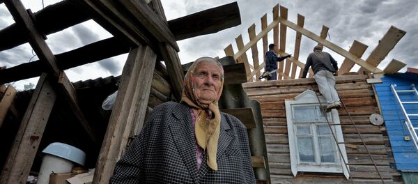 Ураган зруйнаваў падворак Фаіны Яфімаўны - Sputnik Беларусь