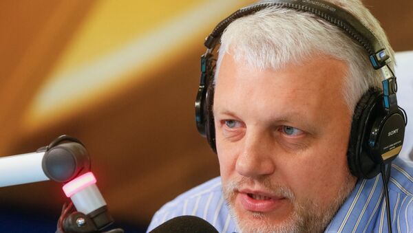 Павел Шеремет в эфире украинского радио, архивное фото - Sputnik Беларусь