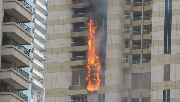 Пожар в здании в Дубае - Sputnik Беларусь
