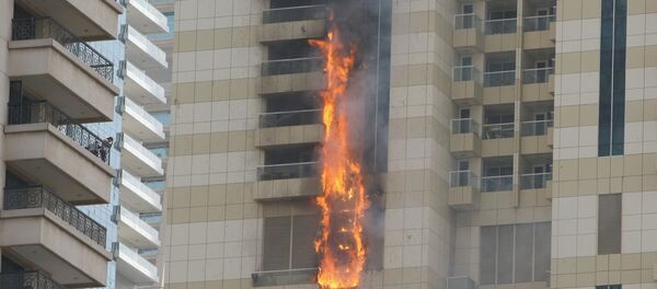 Пожар в здании в Дубае - Sputnik Беларусь