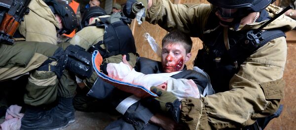 Соревнования по лайфреслингу среди силовиков - Sputnik Беларусь