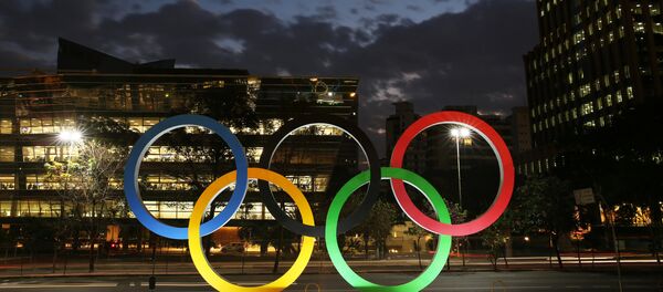 Олимпийские кольца в Рио-де-Жанейро Олимпийские кольца в Рио-де-Жанейро - Sputnik Беларусь
