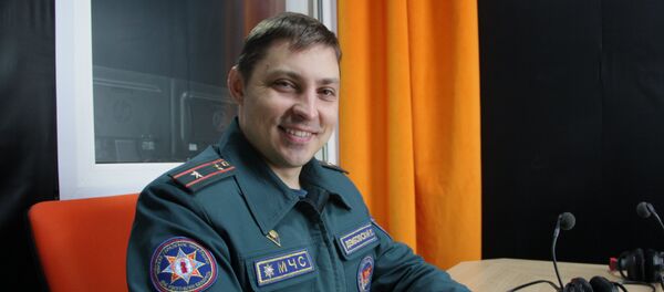 Пресс-секретарь Минского городского управления МЧС Виталий Дембовский - Sputnik Беларусь