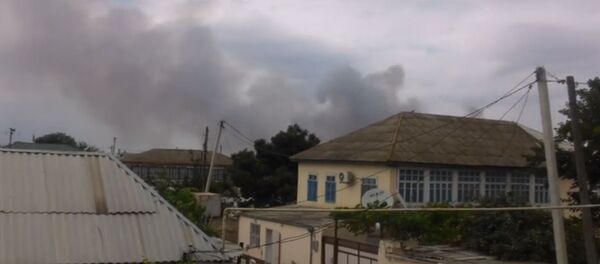 Пожар на заводе в городе Ширван - Sputnik Беларусь