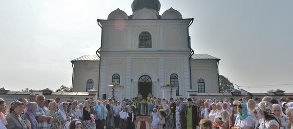 Храм в честь Святителя Николая Чудотворца деревни Станьково после реконструкции - Sputnik Беларусь
