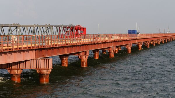 Строительство моста через Керченский пролив - Sputnik Беларусь