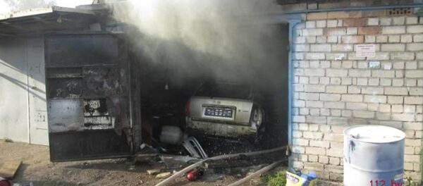 Пожар в гараже в Минске - Sputnik Беларусь