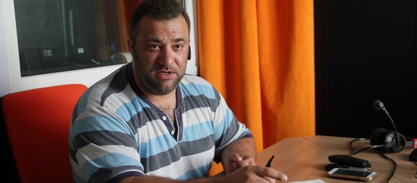 Лидер профсоюза таксистов Центр Александр Стаховский - Sputnik Беларусь