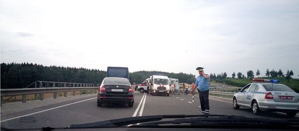 Авария на МКАД-2 - Sputnik Беларусь