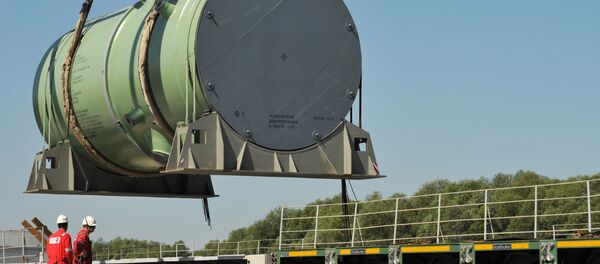 Транспортировка корпуса реактора на строящуюся АЭС, архивное фото - Sputnik Беларусь