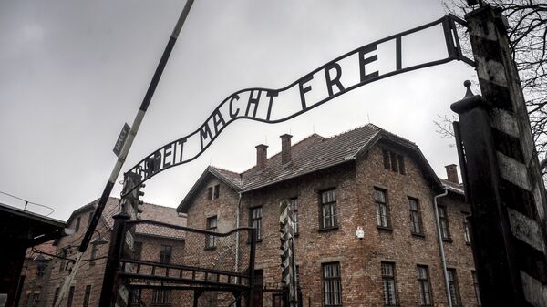 Центральные ворота бывшего концентрационного лагеря Аушвиц-Биркенау в Освенциме - Sputnik Беларусь