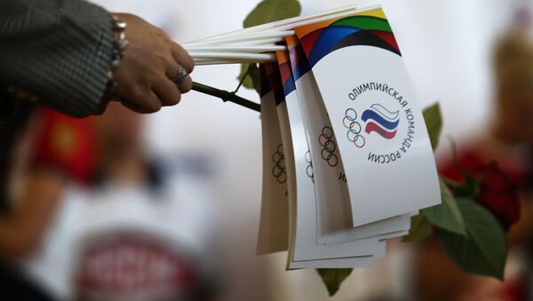 Проводы олимпийской сборной России в Рио-де-Жанейро - Sputnik Беларусь