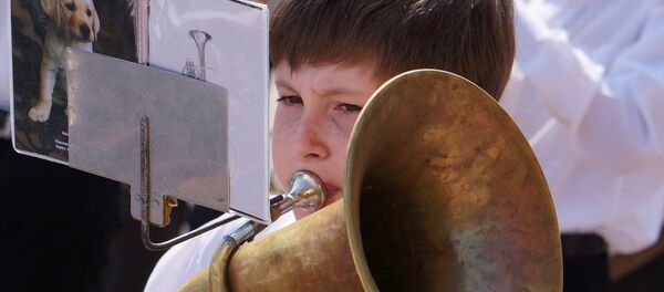 Парад духавых аркестраў, архіўнае фота Парад духавых аркестраў, архіўнае фота - Sputnik Беларусь
