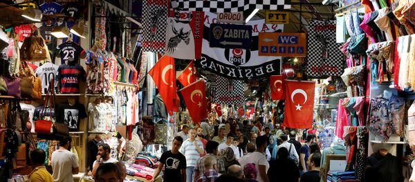 Турецкий флаги в Стамбуле - Sputnik Беларусь